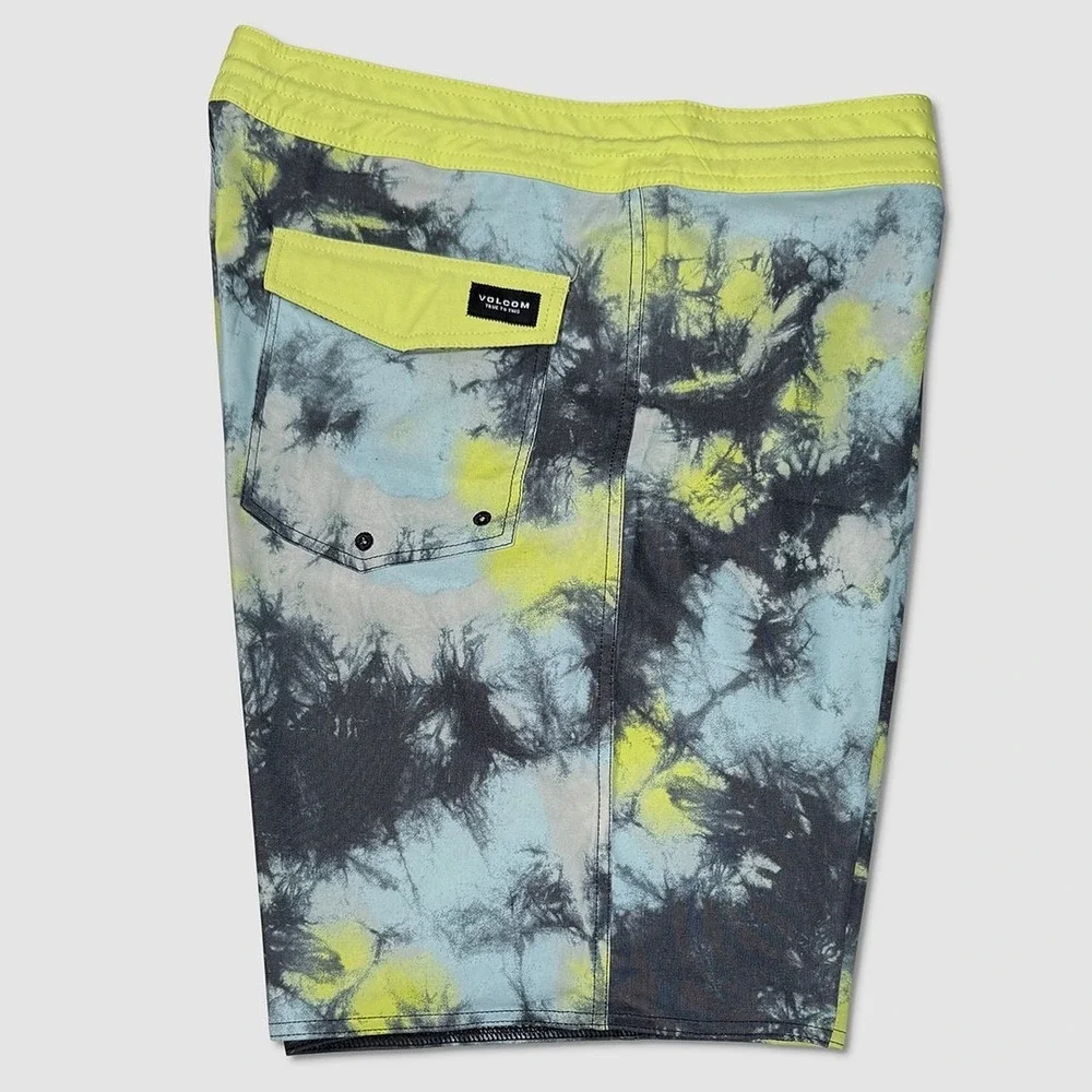 Volcom Saturate Stoney 19 Board Shorts - NWT Mens 38 Lemon / Multi -  #49570-K5